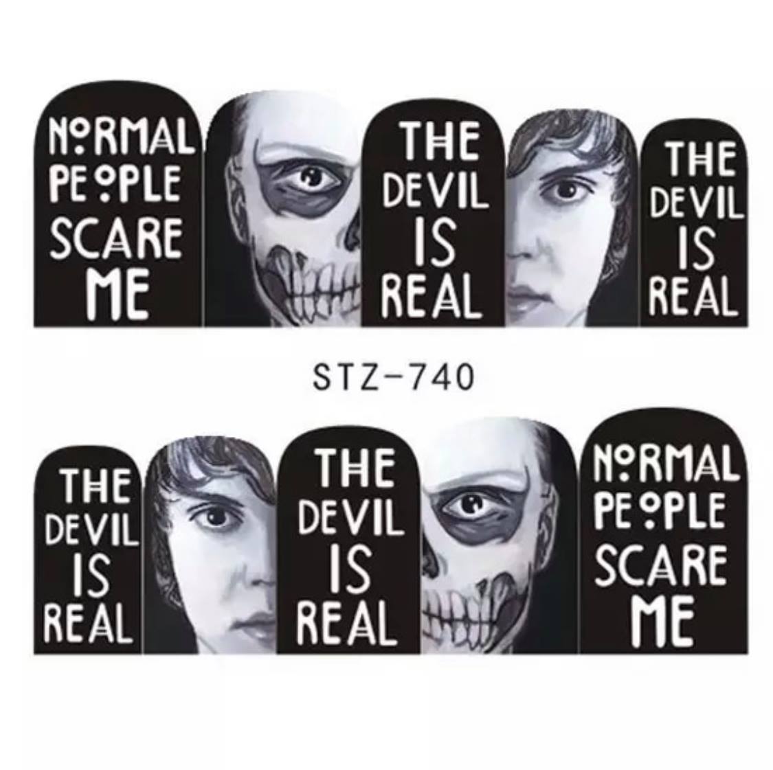 Halloween Water Transfer Sickers/740