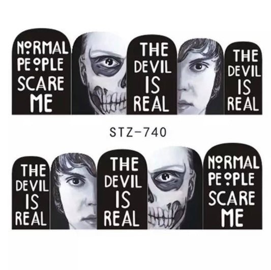 Halloween Water Transfer Sickers/740