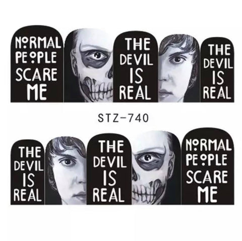 Halloween Water Transfer Sickers/740