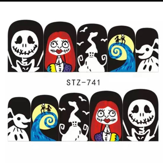 Halloween Water Transfer Sickers/741