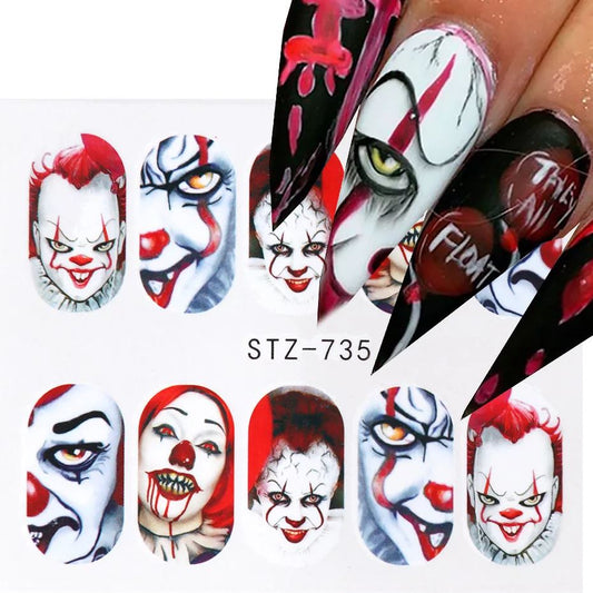 Halloween Water Transfer Sickers/735