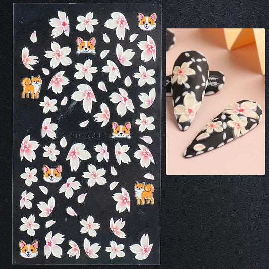 5D Flower Stickers K042