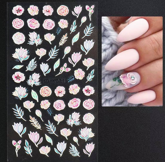 5D Flower Stickers K031