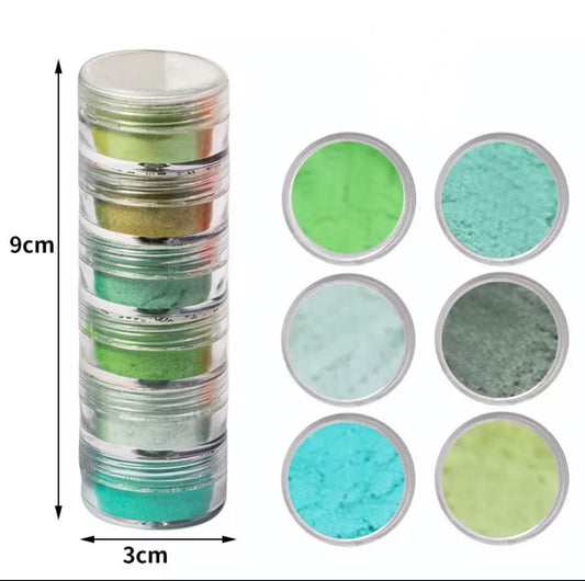 6pcs Green Pigment Tower