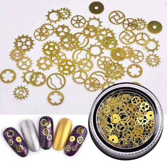 Golden Nail Stud Metal Leaf Mixed/2