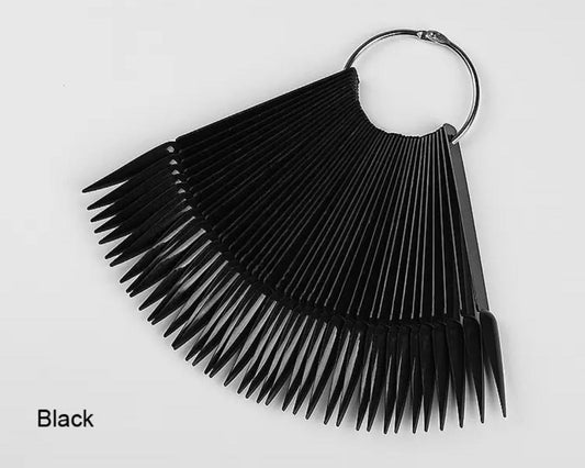 40pcs Long Pointy Nail Swatch Polish