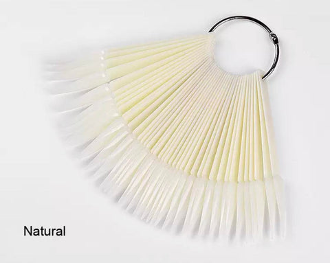 40pcs Long Pointy Nail Swatch Polish