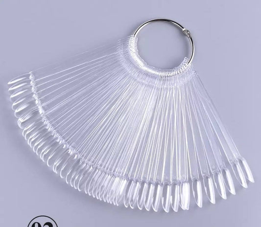 50pcs Round Nail Swatch Polish