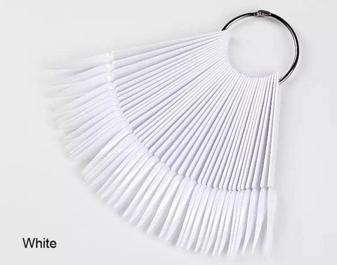 40pcs Long Pointy Nail Swatch Polish