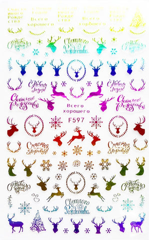 Christmas Nail Stickers F597