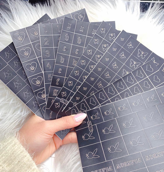 Airbrush Stencils Stickers