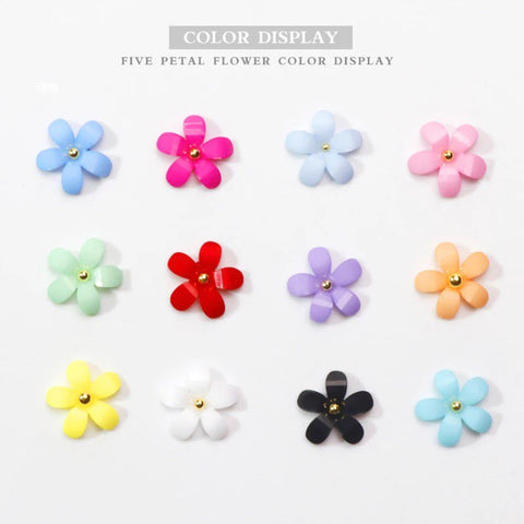 12 Grids 3D Flowers Nail Art
