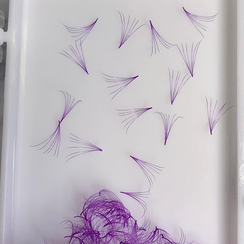 COLOUR LOOSE PRO-MADE FANS/ PURPLE