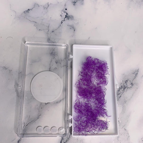 COLOUR LOOSE PRO-MADE FANS/ PURPLE
