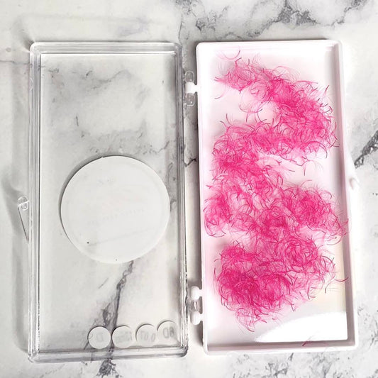 COLOUR LOOSE PRO-MADE FANS/ PINK