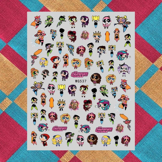 Powerpuff Girls Nail Stickers WG537