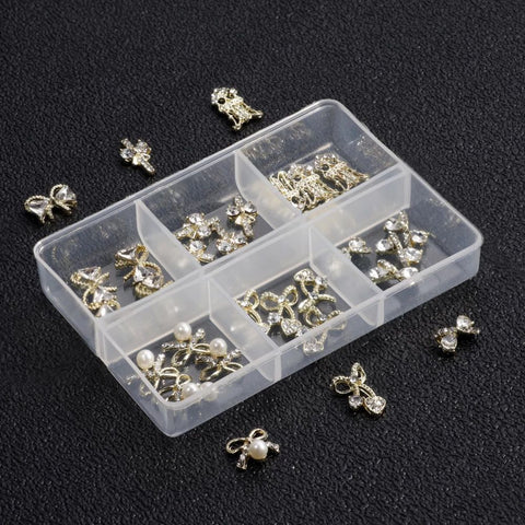 Diamond Nail Charms Bow/30pcs
