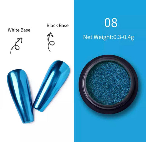 MIRROR CHROME POWDER /CYAN BLUE 08