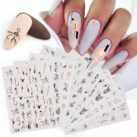 18pcs Nail Stickers Set