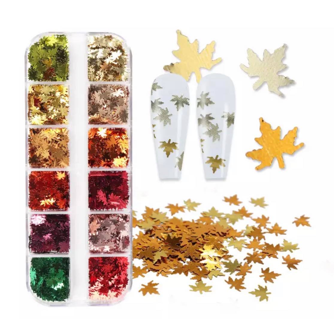 12 Grids Fall Leaves