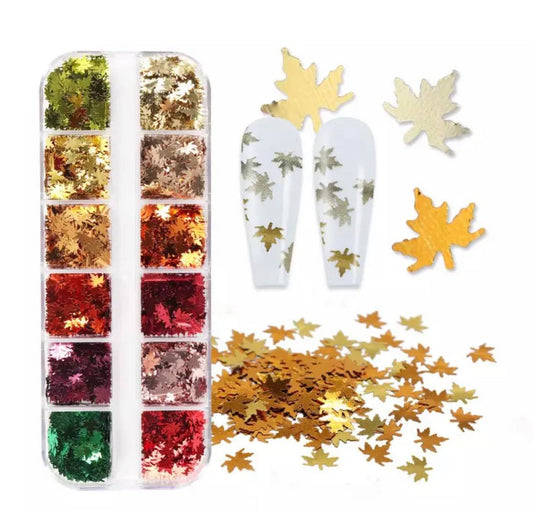 12 Grids Fall Leaves