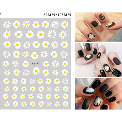 12PCS Flowers Stickers