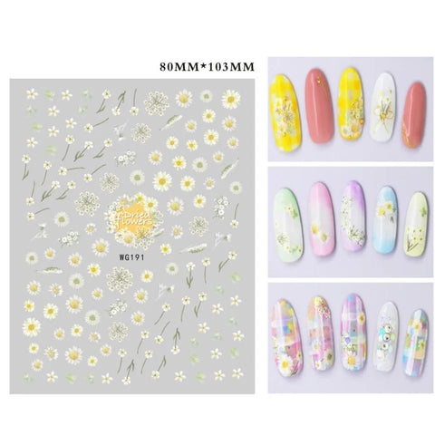 12PCS Flowers Stickers