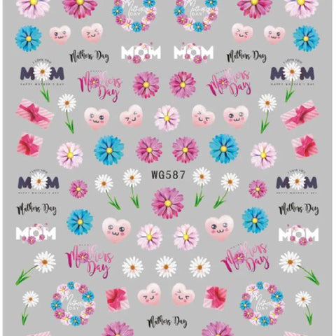 12PCS Flowers Stickers