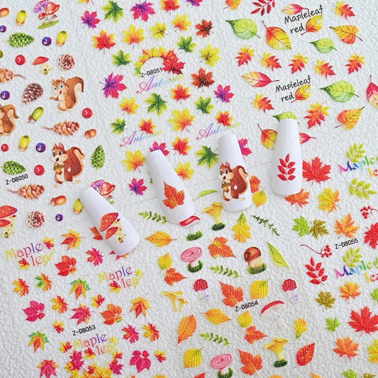 5D MAPLE LEAF STICKERS /D8060