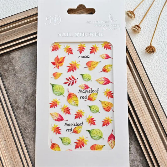 5D MAPLE LEAF STICKERS /D8052