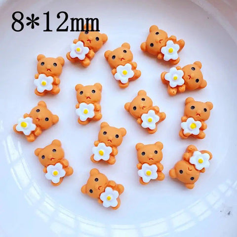 5PCS  MINI BEAR CHARMS