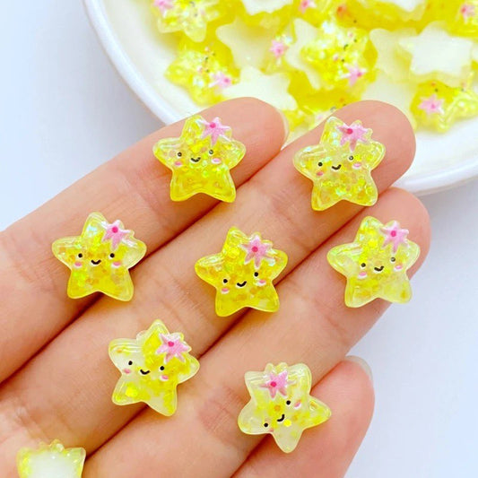 5PCS  MINI LITTLE STAR CHARMS