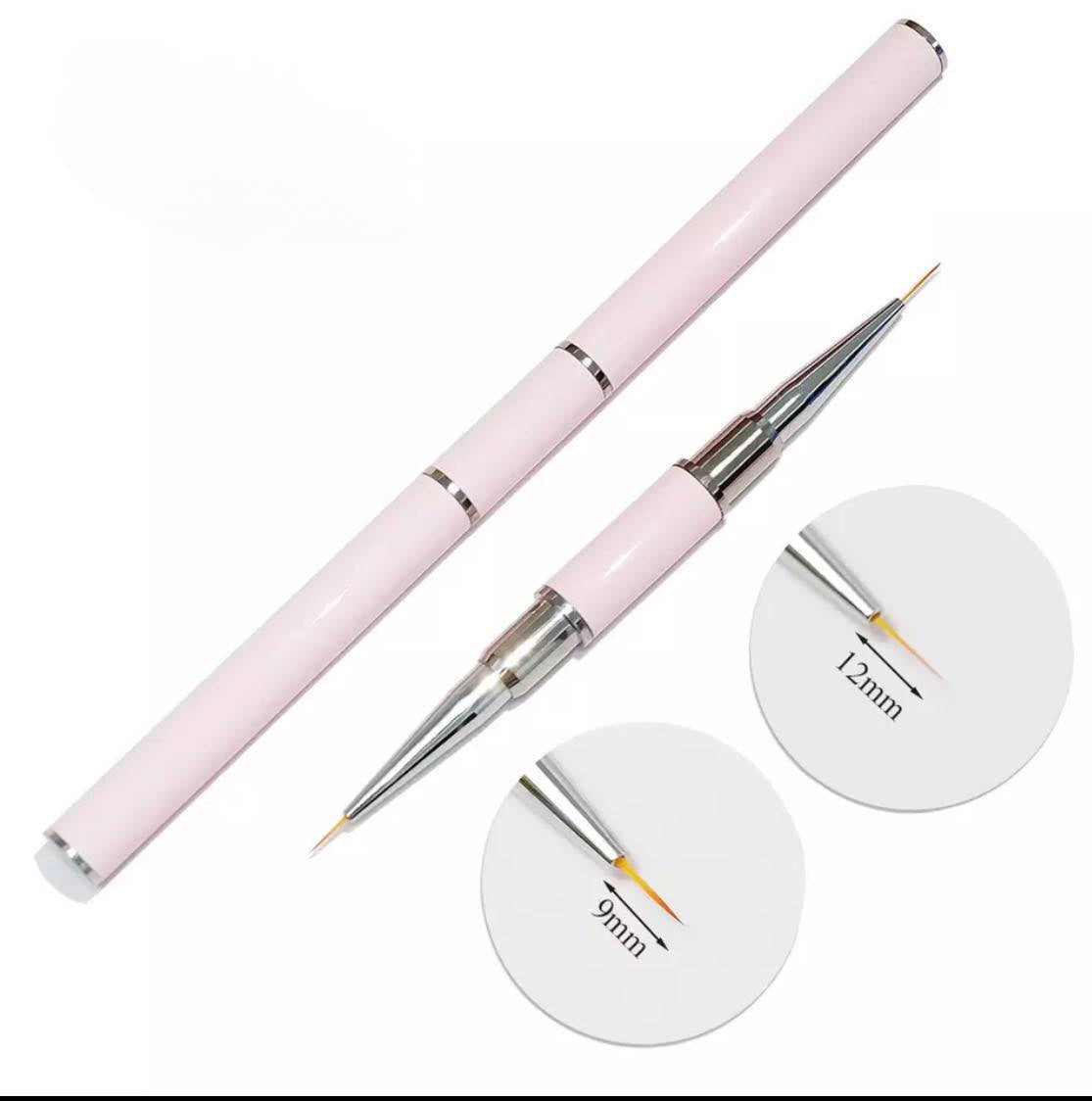 DUAL-ENDED LINER BRUSH/9MM+12MM