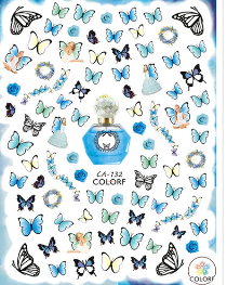 BUTTERFLY STICKERS NAIL ART